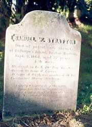 An example of the effective use of a mirror to redirect light onto a stone for reading