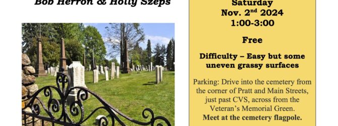 Center Cemetery Flyer for Rocky Hill Walking Tour